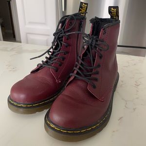 Dr Martens leather lace up boots